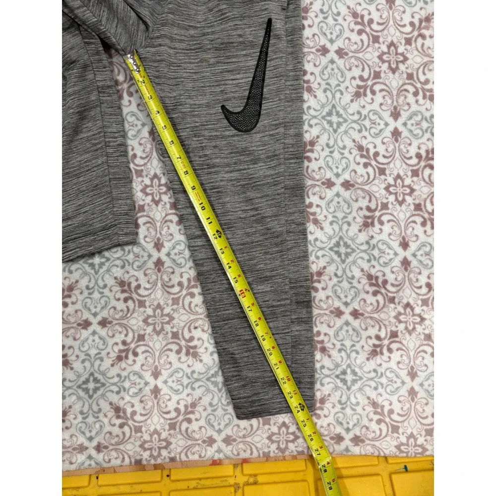 Nike Boys Grey Heather Therma-FIT Tapered Training Jogger Pants Size L